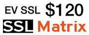 EV SSL Certificate at $120